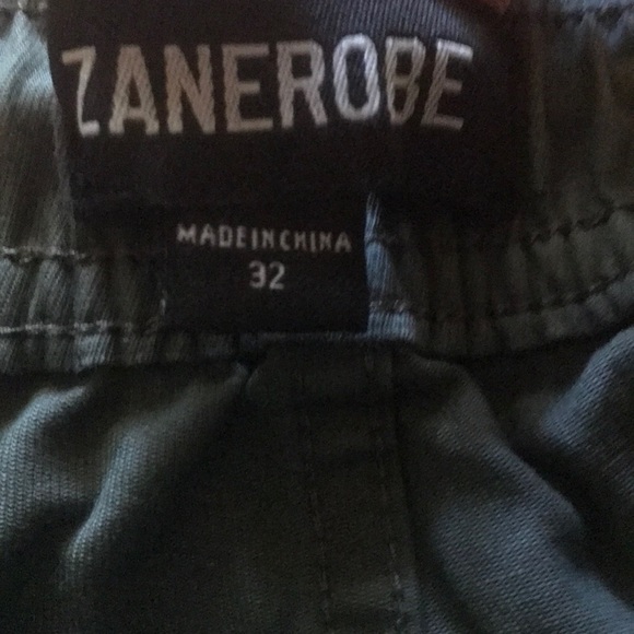 Zanerobe army green pants with zippers - Picture 4 of 6